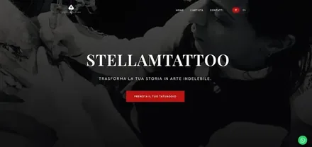 Screenshot del progetto Stella M Tattoo